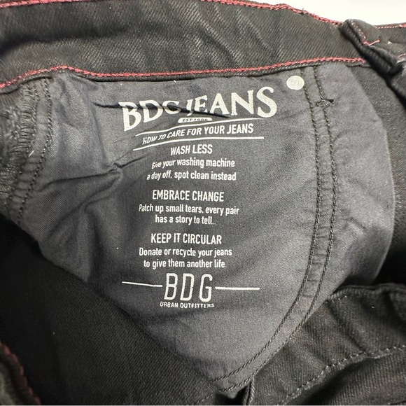 BDG Black Denim JAVA BAGGY LOW RISE JEANS SIZE 34W nwt - Picture 9 of 11